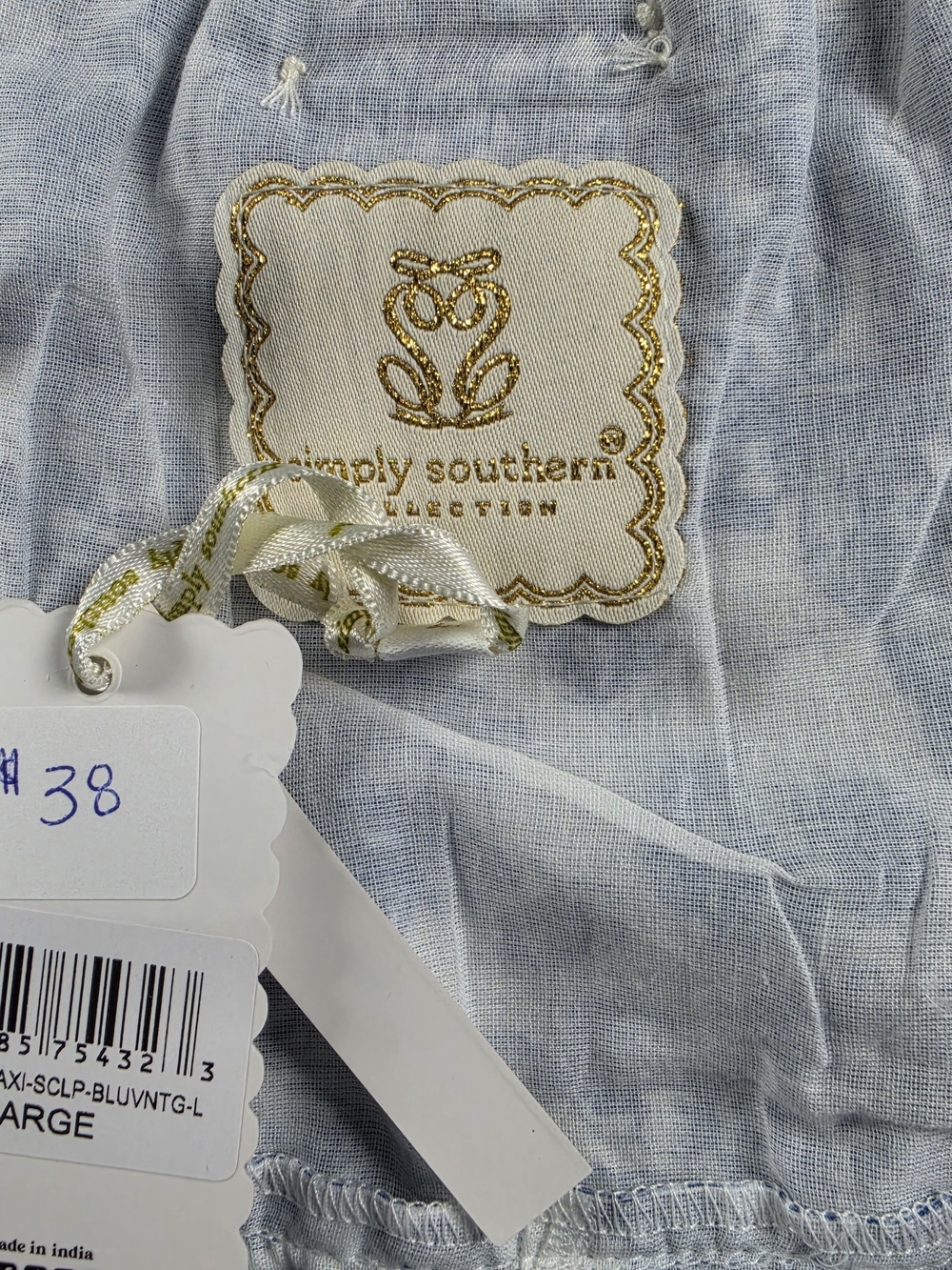 Simply Southern Floral Strappy Maxi Sun Dress SZ Large NWT Beach Cottage Preppy - Picture 7 of 13